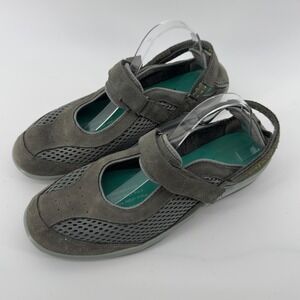 Orthofeet Mary Jane Sanibel Shoe Gray Women 11.5W Hook & Loop‎ Walking *READ